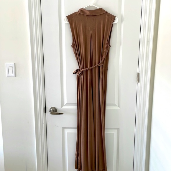 ANTHROPOLOGIE Porridge Taupe Wrap Dress NWT - Picture 9 of 10